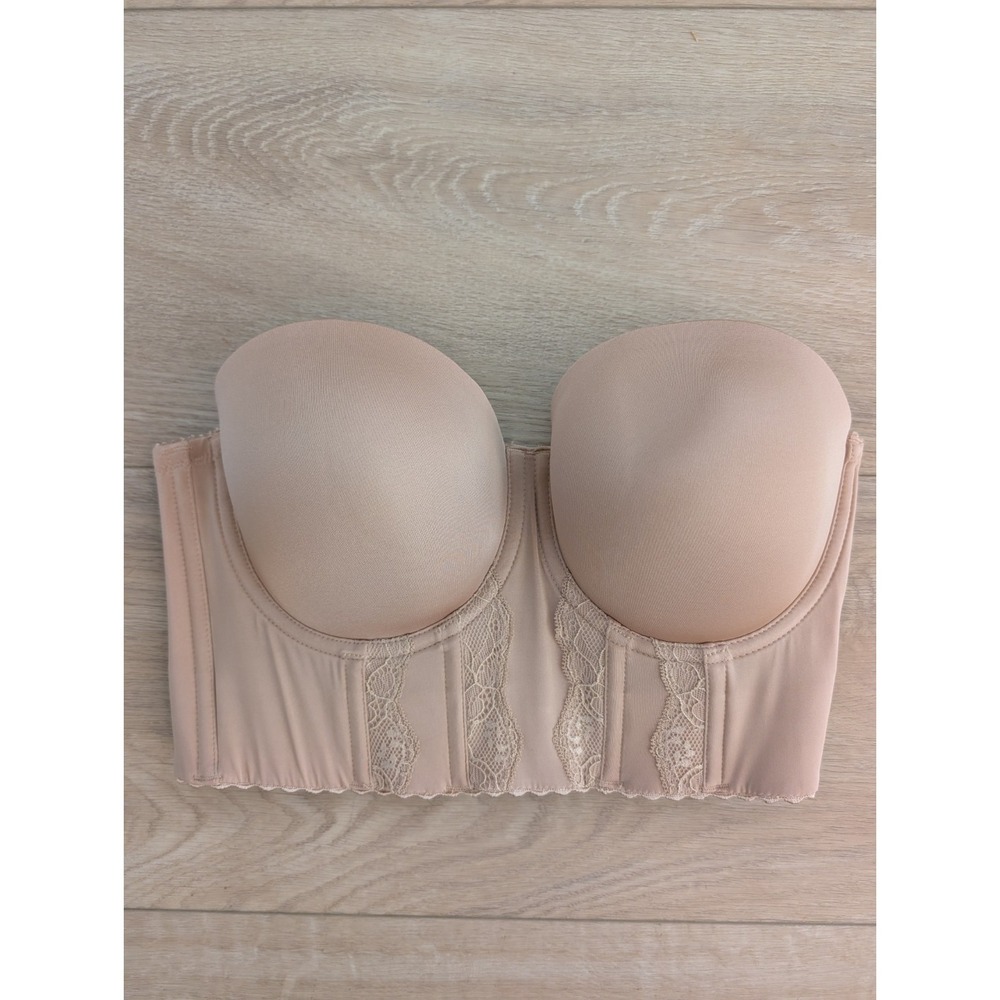 Parfait Elissa Full Bust Longline Strapless Bra - Nude 40C NWOT